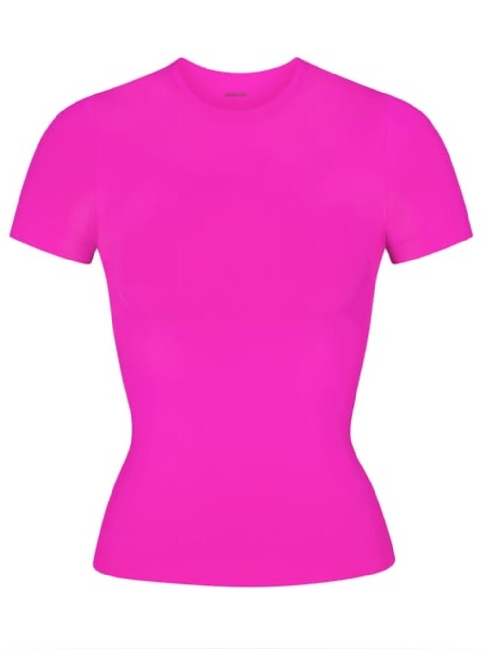 Skims Soft Smoothing Seamless TShirt in Fuchsia